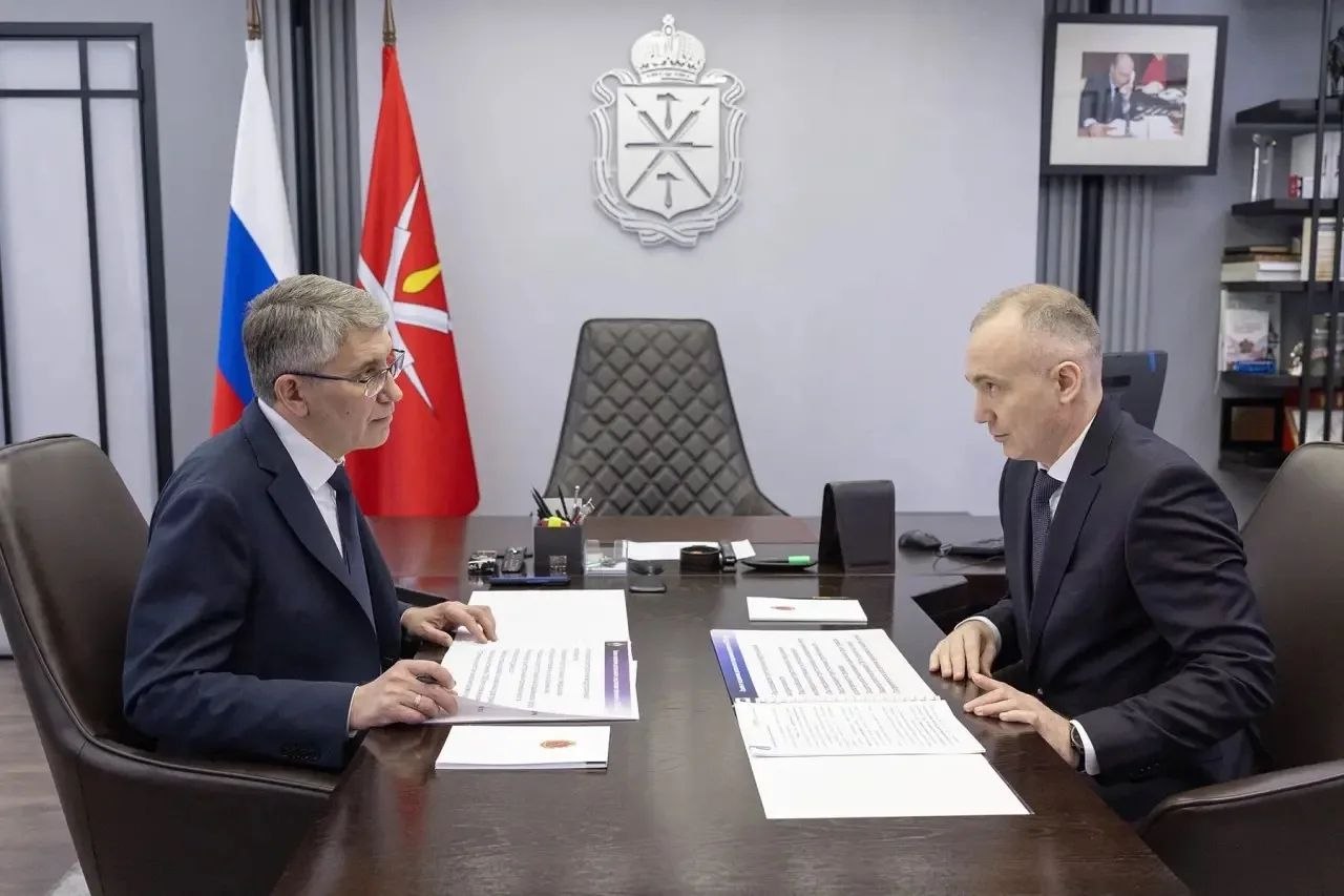 Дмитрий Миляев: Провел встречу с руководителем следственного управления Следственного комитета РФ по Тульской области Владимиром Усовым