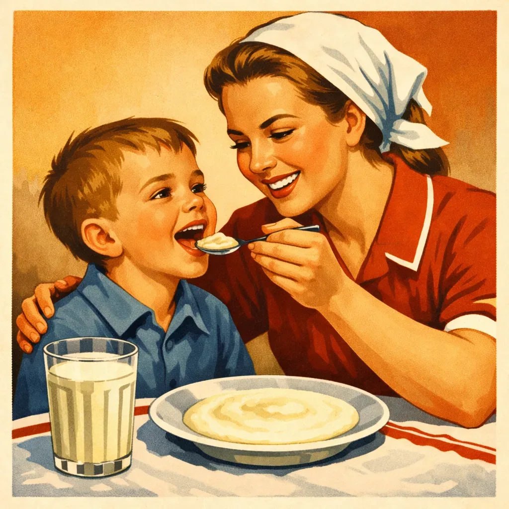 Не только гренки: чем кормили на завтрак советских детей