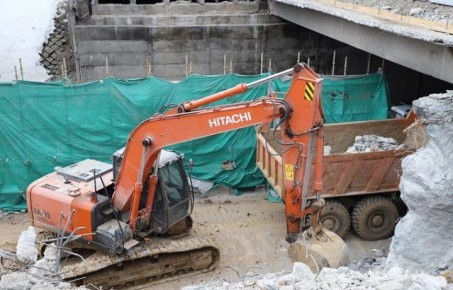 Первый этап реконструкции Орловского путепровода в Туле выполнен на 45%