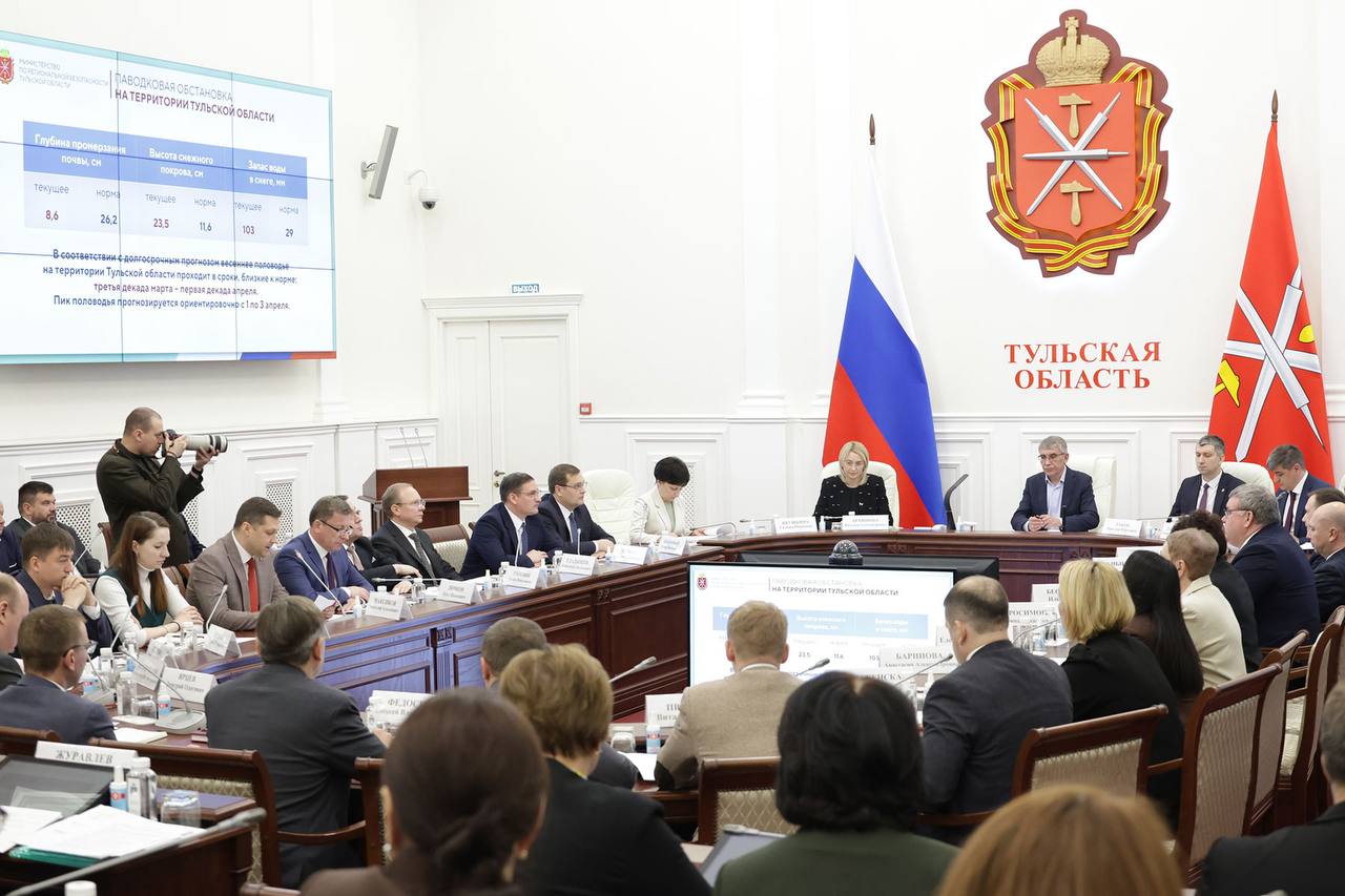 Дмитрий Миляев: Пик половодья в Тульской области прогнозируется 1-3 апреля