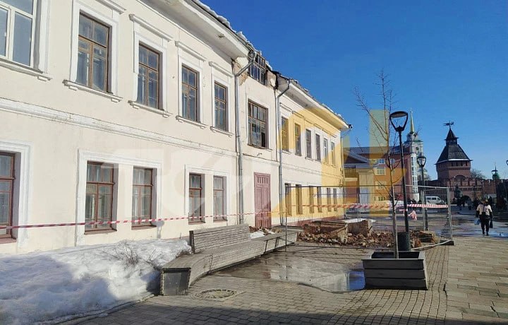 Обрушившийся аттик стены ОКН на улице Металлистов Туле будет восстанавливать арендатор