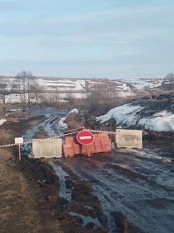 В Кимовском районе из-за паводка закрыли мост через Мокрую Таболу