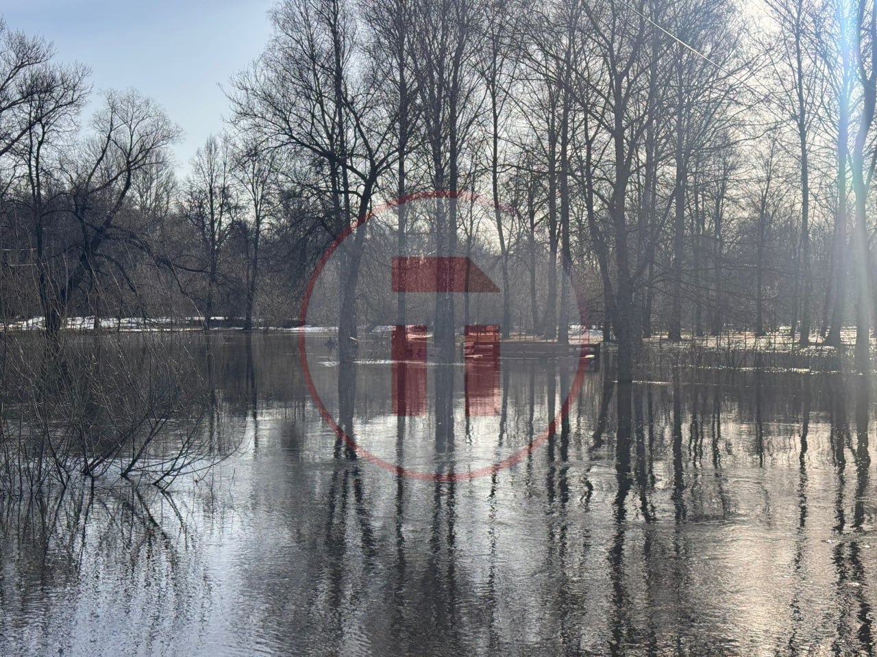 А Баташевский парк становится похож немного на Венецию А Баташевский парк становится похож немного на Венецию