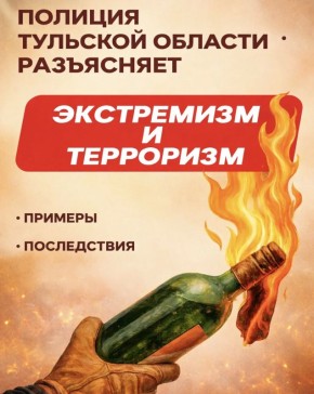 Сотрудники тульской полиции предупреждают: не дайте втянуть себя противоправные действия!