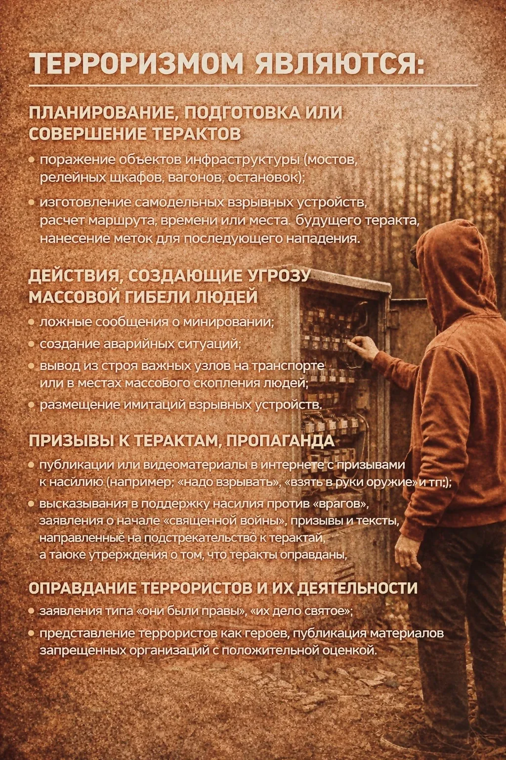 Сотрудники тульской полиции предупреждают: не дайте втянуть себя противоправные действия! Сотрудники тульской полиции предупреждают: не дайте втянуть себя противоправные действия!