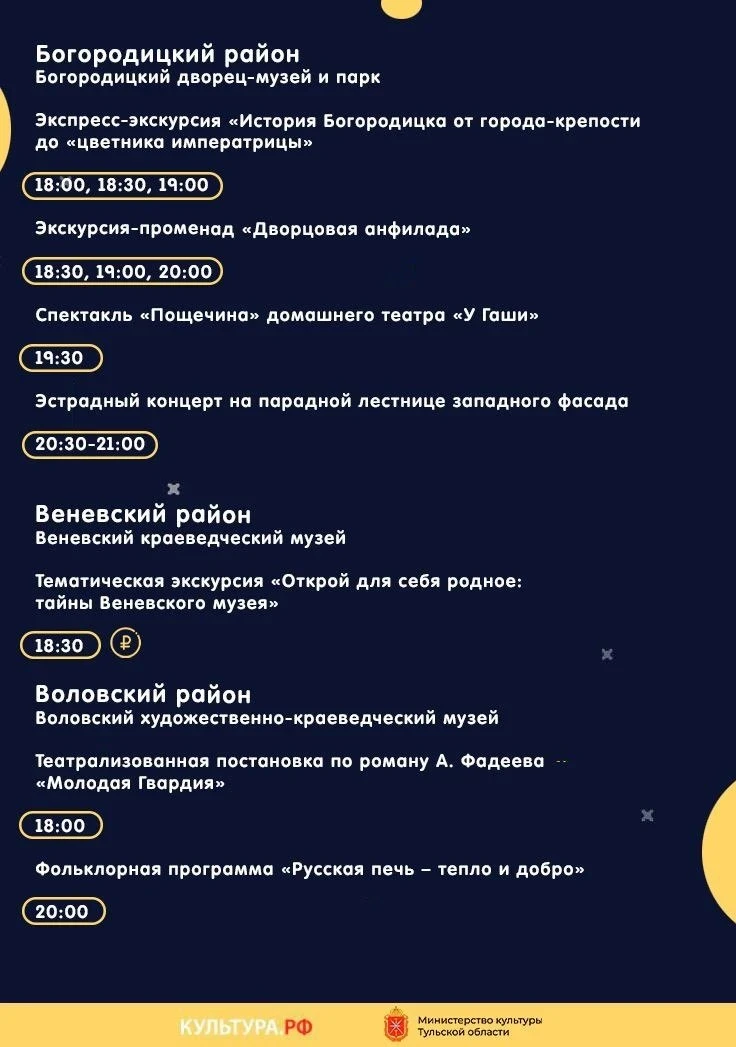 Ночь музеев пройдёт в Тульской области уже в эти выходные Ночь музеев пройдёт в Тульской области уже в эти выходные