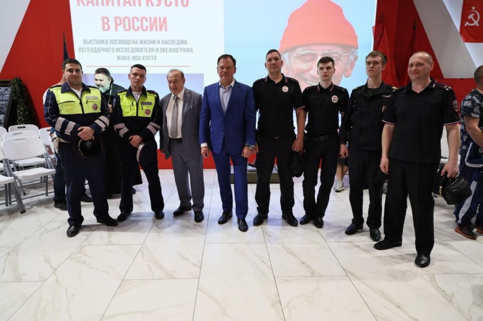 При содействии Общественного совета при УМВД в Туле открылась выставка «Капитан Кусто в России»