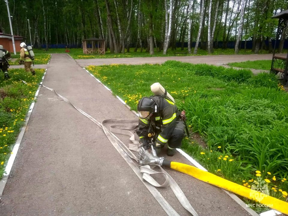 В детском лагере в Тульской области произошел условный пожар В детском лагере в Тульской области произошел условный пожар