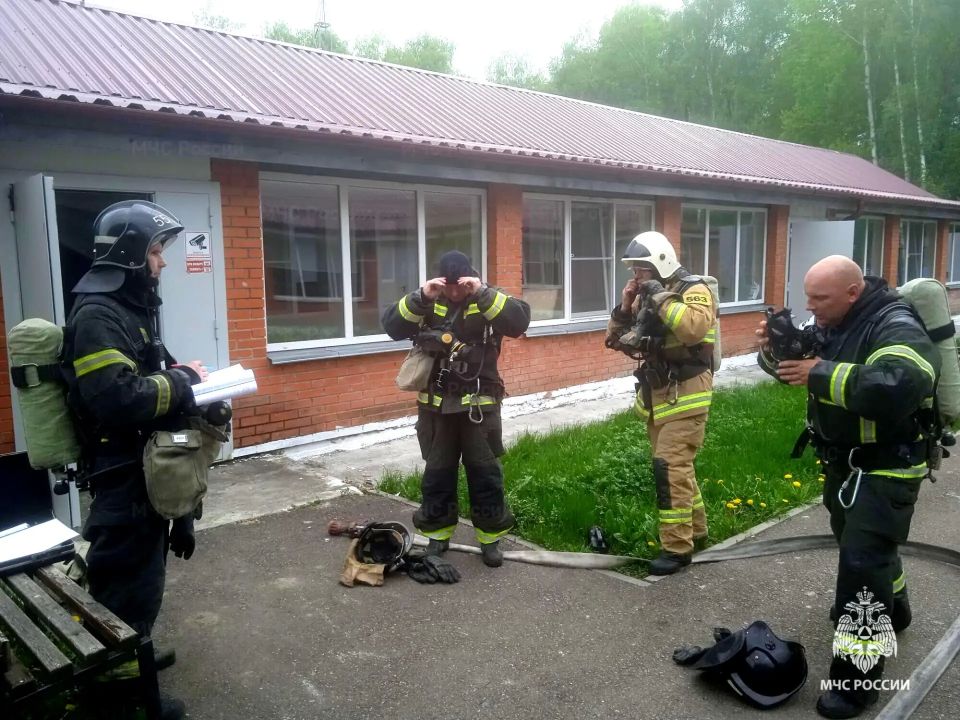 В детском лагере в Тульской области произошел условный пожар