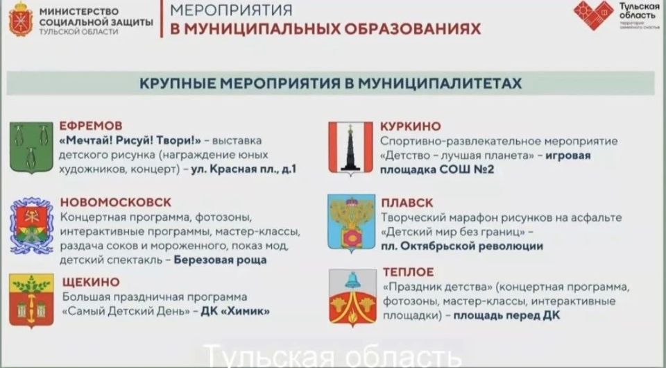 Состоится при любой погоде: как пройдет День защиты детей в Туле