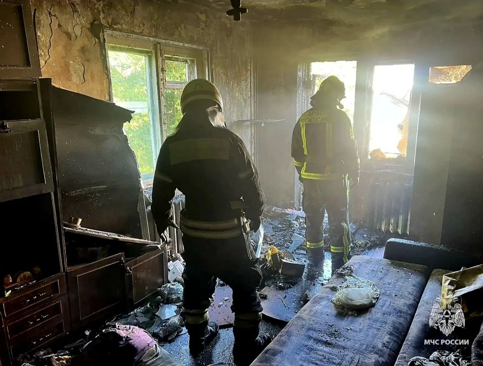 При пожаре в Новомосковске погибли 2 человека При пожаре в Новомосковске погибли 2 человека