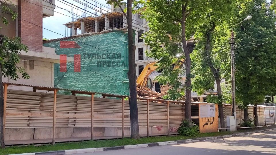 Памятник регионального значения снесли в Туле