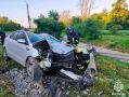 ДТП в Новомосковске: женщина пострадала при наезде на столб