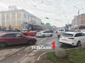 На Советской в Туле встали трамваи