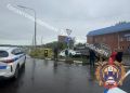 В Щекинском районе грузовик снес две легковушки