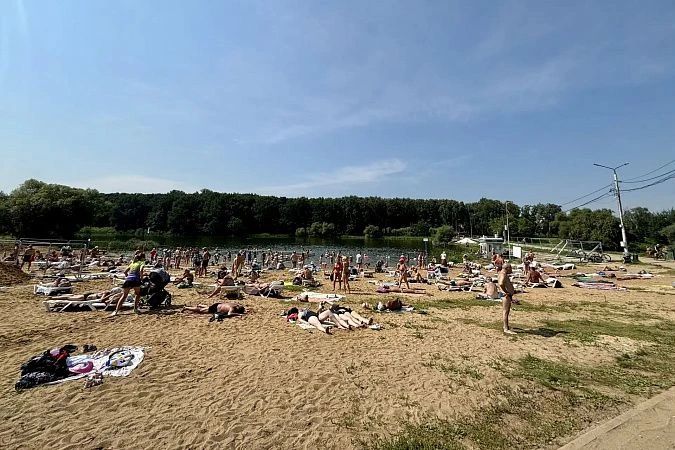 В Туле продолжается обновление пляжной зоны в Центральном парке