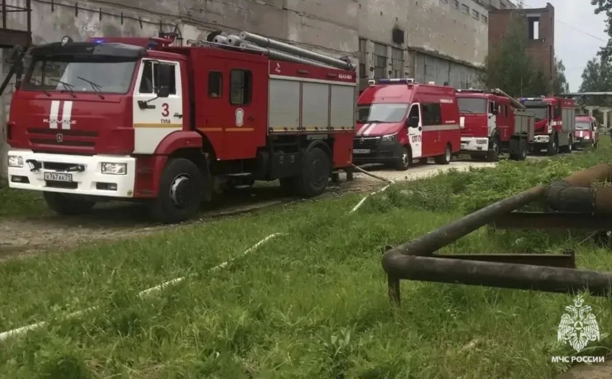 Вчера в Тульской области спасатели дважды тушили пожары