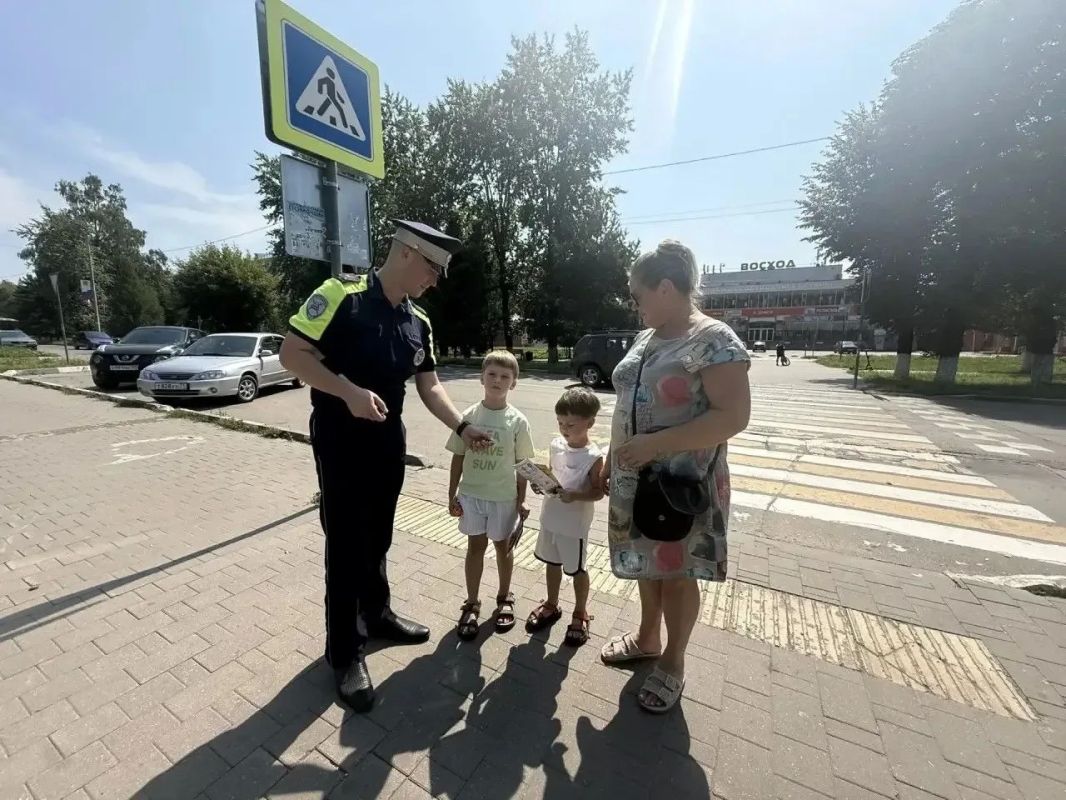 На улицах города Новомосковска Тульской области прошло профилактическое мероприятие «Внимание! Дети!»