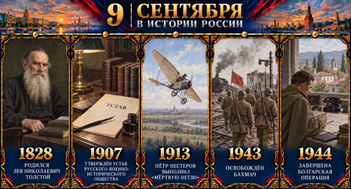 9 сентября в истории России
