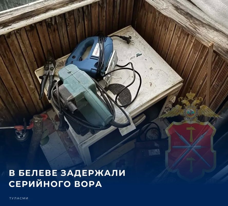 Серию краж и противоправных деяний пресекли сотрудники полиции в городе Белеве Тульской области